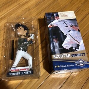 Milwaukee Brewers Scooter Gennett Collectible Bobblehead 2013